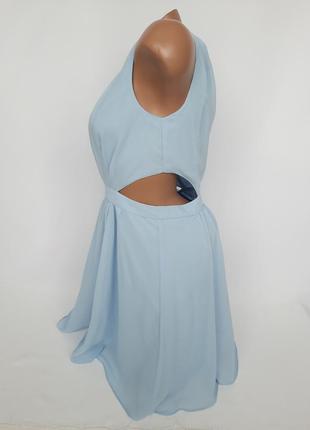 Ніжне голубе святкове плаття3 фото