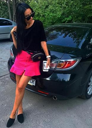 Юбка zara цвет фуксии