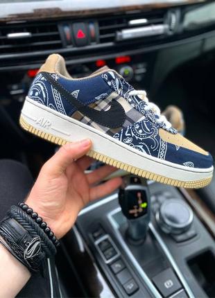 Женские кроссовки nike air force 1 cactuc jack blue 36-37-38-39-40-411 фото