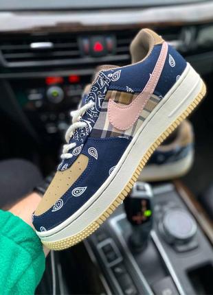 Женские кроссовки nike air force 1 cactuc jack blue 36-37-38-39-40-417 фото