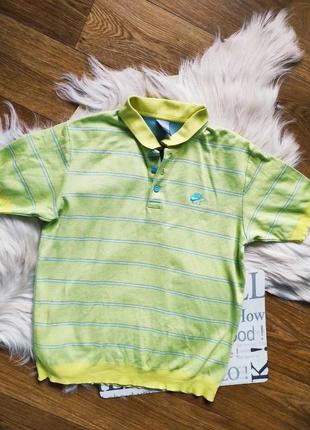Футболка поло nike , хлопок, жёлтый,салатовый,р.l