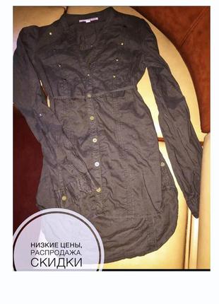 Блуза сорочка льон