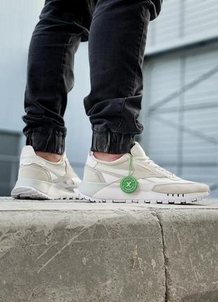 Кроссовки мужские reebok leather legacy white/biege7 фото