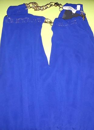 Шикарное шифоновое платье, платье-фрак, фирменное ярко-синее платье 💣💥👍5 фото