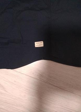 Jack & jones чорна сорочка з короткими рукавами відмінна якість6 фото