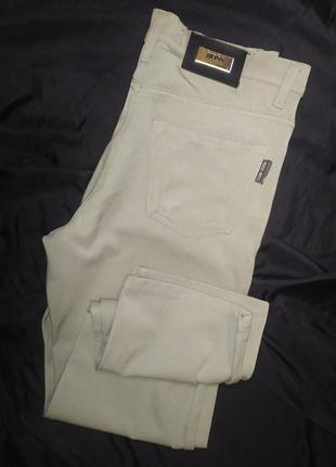 Hugo boss джинсы брюки  винтаж размер l цвет оливка4 фото