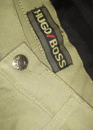 Hugo boss джинсы брюки  винтаж размер l цвет оливка7 фото