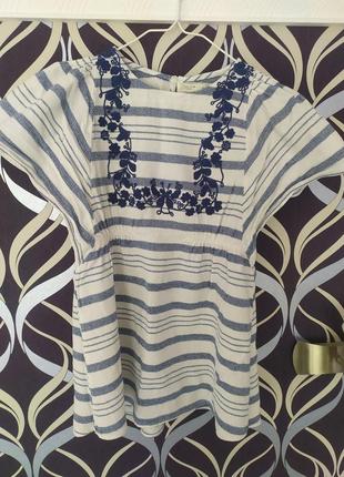Zara kids вишиванка 140 блузка в школу