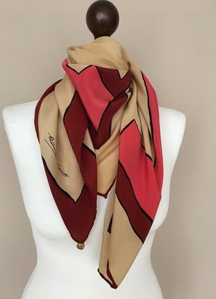 Шелковый винтажный платок шарф палантин от  etienne aigner 100% шелк рауль4 фото
