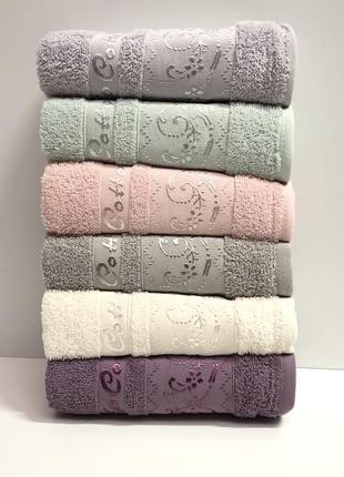 Пушистое махровое полотенеце cestepe vip cotton .