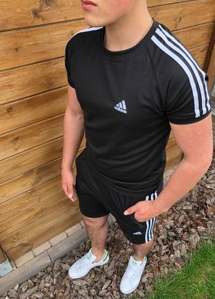 Мужской спортивный костюм шорты + футболка adidas