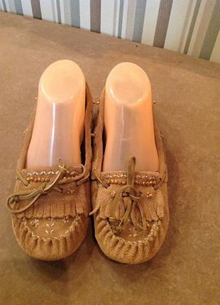 Замшевые мокасины - топсайдеры бренда graceland, р. 36
