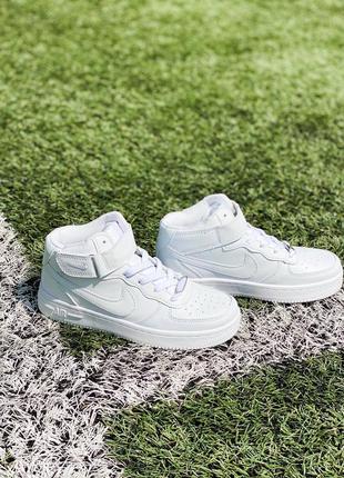 Кроссовки nike air force high мужские и женские4 фото