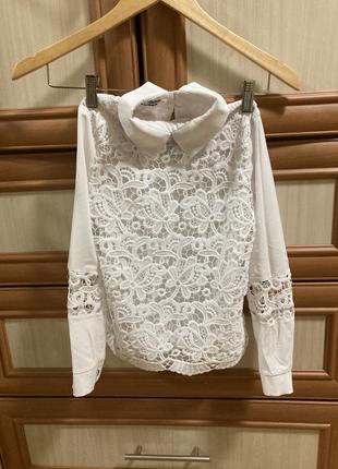 Гіпюрова блуза