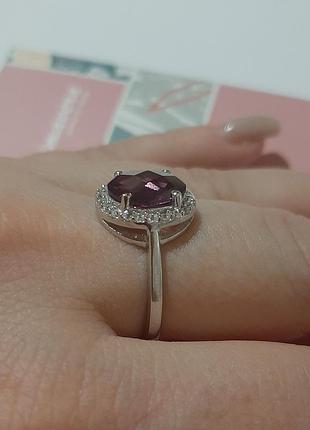 Серебряное кольцо с александритом 4