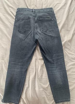 Укорочённые джинсы mom moms denim skinny2 фото