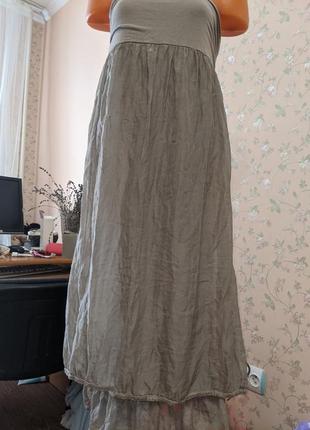 Платье-юбка шелк италия3 фото