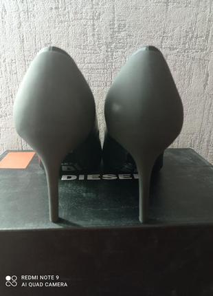 Туфлі жіночі чорні шкіра diesel6 фото