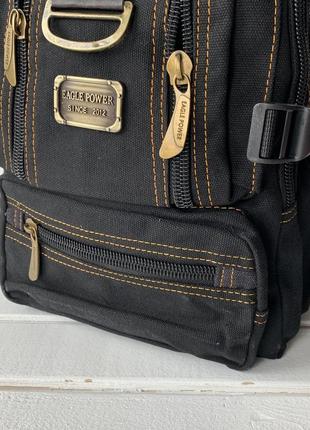 Якісний рюкзак чорний підлітковий3 фото