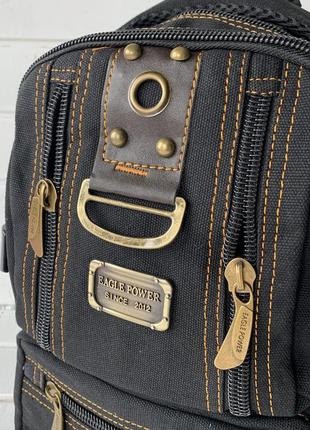 Качественный рюкзак чёрный подростковый2 фото