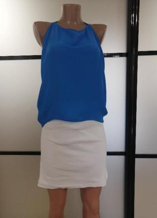 Трикотажная белая юбка, papaya,   s/m/l