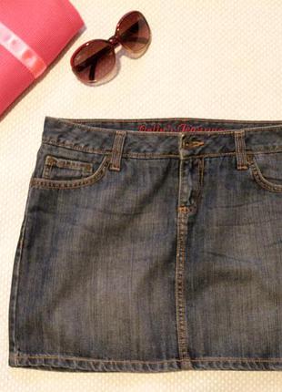 Джинсова міні-спідниця