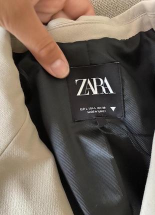Zara трендовый костюм бежевый,классический5 фото