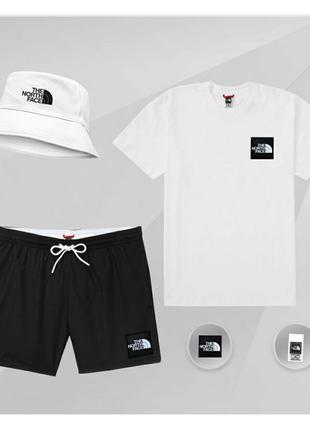 Летний комплект the north face summer set панама футболка шорты