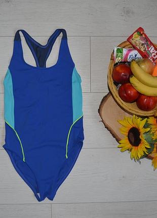 8 - 12 лет фирменный спортивный цельный слитный купальник девочке моднице оригинал