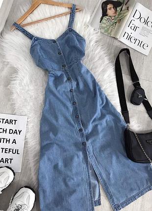 Джинсовый сарафан