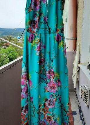 Длинное платье - сарафан blue vanilla1 фото