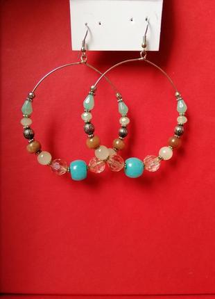 Серьги. кольца. круглые серьги. крупные серёжки. аксессуары. бижутерия. еффектные серьги3 фото