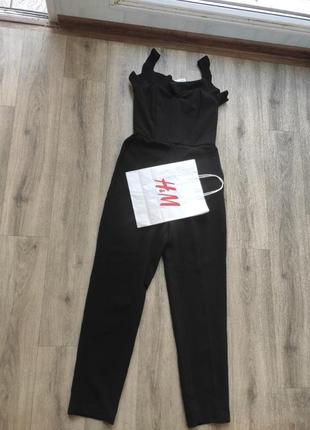 Комбинезон вечерний h&m пог 42-48 резинка,пот38, длина 144, поб 50,