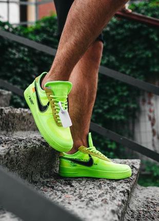 Кросівки nike air f0rce 1 off-white volt