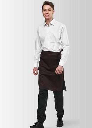 Фартук официанта на пояс vsetex tiramisu коричневый  | фартухи