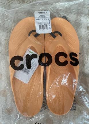 Crocs kadee ii flip cantaloupe 202492-8014 фото