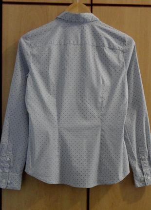 Супер брендовая рубашка блуза блузка хлопок горох3 фото