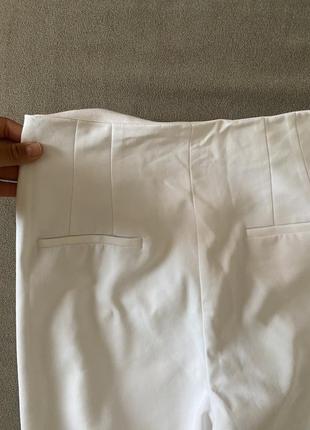 Классические белые брюки zara3 фото