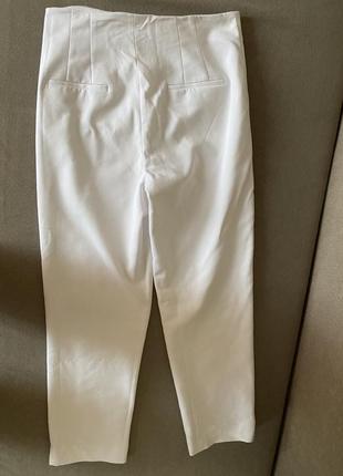 Классические белые брюки zara5 фото
