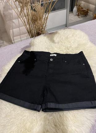 Chicoree 👄шортики чорні//удобные тягучие шорты к лету