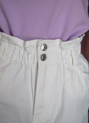 Классная джинсовая юбка на высокой посадке с оборками от terranova2 фото