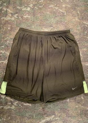 Шорти nike pro 2in1 khaki, оригінал, розмір м