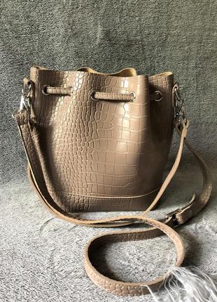 Женская шикарная стильная сумочка сумка узелок на плечо chicoree5 фото