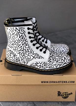 Dr martens 1460 white ботинки мартинсы черевики жіночі