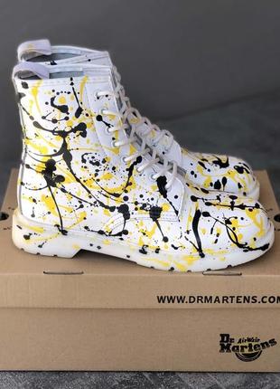 Dr martens 1460 white ботинки мартинсы черевики жіночі