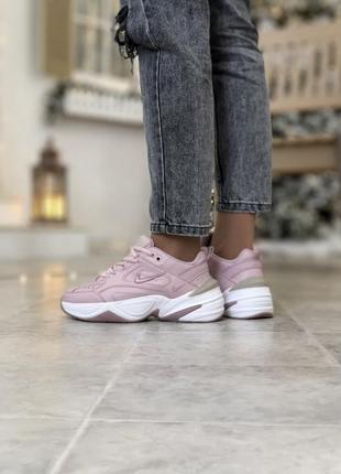 Кроссовки женские nike m2k tekno pink/white6 фото