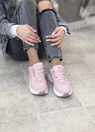 Кроссовки женские nike m2k tekno pink/white3 фото