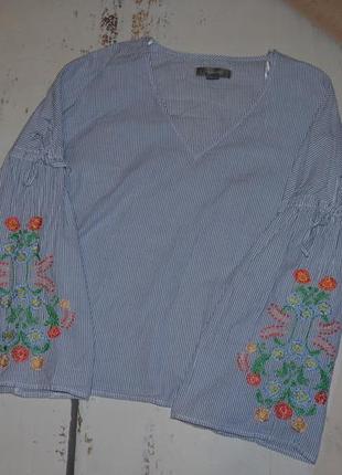 Блуза с вышивкой primark 8 размер4 фото