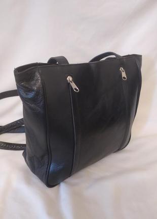 Мега удобная сумочка натуральная кожа2 фото