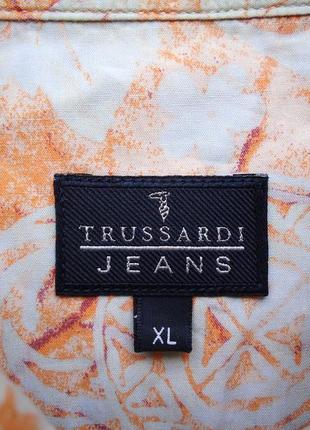 Рубашка  гавайская trussardi jeans cotton italy гавайка (xl)4 фото